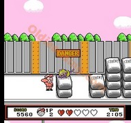 une photo d'Ã©cran de Pizza Pop sur Nintendo Nes
